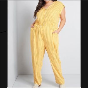 ModCloth Yellow Instantly Easygoing Jumpsuit